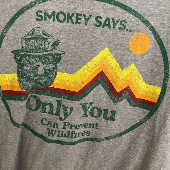 Smokey The Bear Only You Can Prevent Forest Fires Mens XXL Shirt - Picture 11 of 11
